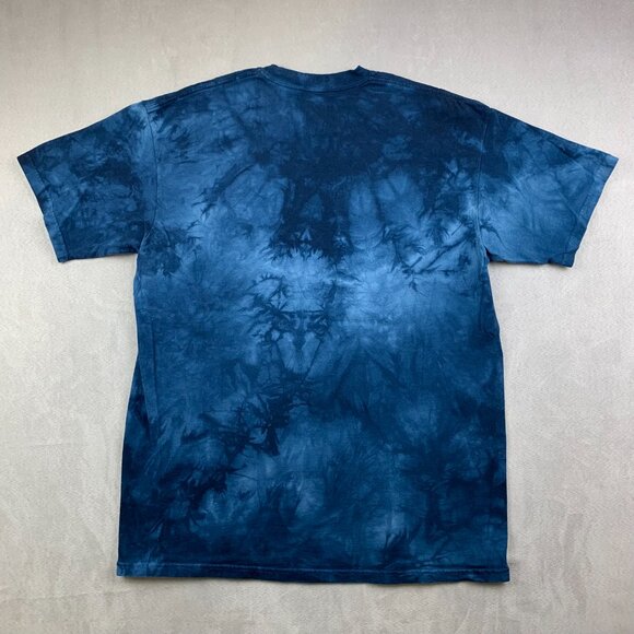 The Mountain Mens Shirt Large Blue Tie Dye Crewneck Miami Vice Cats Car Summer - Picture 8 of 8